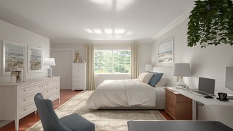 Coastal, Farmhouse, Transitional Bedroom by Havenly Interior Designer Elisa