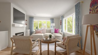 Glam, Traditional Living Room by Havenly Interior Designer Tabitha