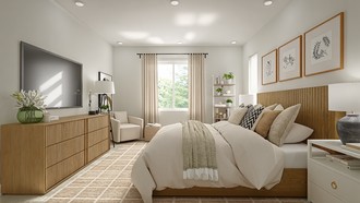 Farmhouse, Rustic, Organic Modern Bedroom by Havenly Interior Designer Shadnaz