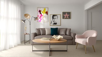 Contemporary, Classic, Eclectic, Artful Eclectic Living Room by Havenly Interior Designer Andrea