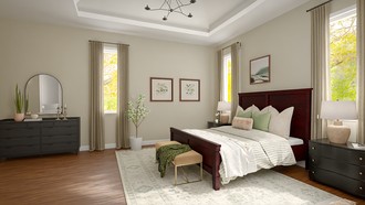 Organic Modern, Warm Transitional, Modern Cottage Bedroom by Havenly Interior Designer Meloney