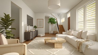 Modern, Bohemian, Organic Modern Living Room by Havenly Interior Designer Lauren