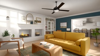 Midcentury Modern, Inspired Modern Living Room by Havenly Interior Designer Andrea