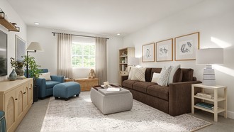 Transitional, Midcentury Modern Living Room by Havenly Interior Designer Shadnaz