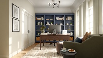 Contemporary, Transitional Office by Havenly Interior Designer Lilia