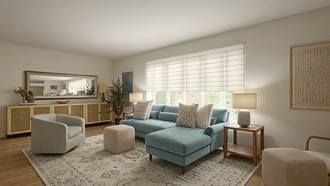 Contemporary, Transitional, Classic Contemporary, Warm Transitional, New Classic Living Room by Havenly Interior Designer Kristen