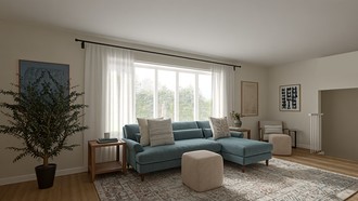 Contemporary, Transitional, Classic Contemporary, Warm Transitional, New Classic Living Room by Havenly Interior Designer Kristen