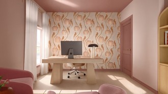 Artful Eclectic Office by Havenly Interior Designer Martha
