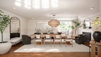 Classic Contemporary, Contemporary Luxe, Organic Modern, Warm Transitional, New Classic Dining Room by Havenly Interior Designer Malena