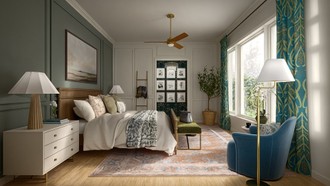 Transitional, Vintage, Warm Transitional, New Classic, Modern Cottage, Traditional Charm Bedroom by Havenly Interior Designer Maria