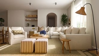 Farmhouse, Rustic, Transitional, Organic Modern, California Cool, Warm Transitional, Classic Coastal, New Classic, Modern Cottage Living Room by Havenly Interior Designer Camila