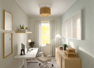 Coastal, Minimal Office by Havenly Interior Designer Camila