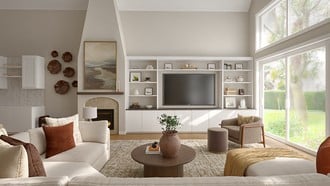 Contemporary, Modern, Classic, Organic Modern, Warm Transitional, Modern Cottage Living Room by Havenly Interior Designer Danie