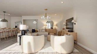 Contemporary, Modern, Organic Modern Living Room by Havenly Interior Designer Malena