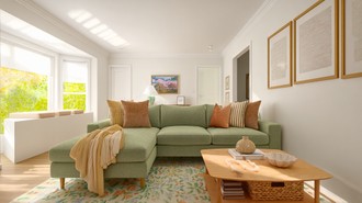 Midcentury Modern, Organic Modern Living Room by Havenly Interior Designer Camila