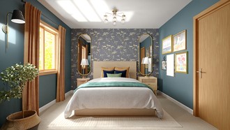 Artful Eclectic Bedroom by Havenly Interior Designer Ivan