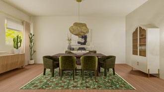 Eclectic, Organic Modern Dining Room by Havenly Interior Designer Lauren