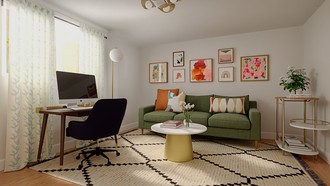 Midcentury Modern Office by Havenly Interior Designer Gabriela