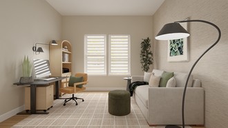 Contemporary, Classic, Warm Transitional Office by Havenly Interior Designer Gabriela