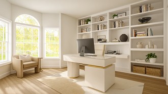 Contemporary, Transitional Office by Havenly Interior Designer Jessica