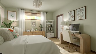 Bohemian, Transitional, Organic Modern, Artful Eclectic Bedroom by Havenly Interior Designer Alexandria