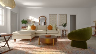 Inspired Modern, Organic Modern Living Room by Havenly Interior Designer Josefina