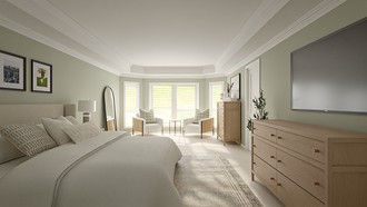 Organic Modern, Warm Transitional, Traditional Charm Bedroom by Havenly Interior Designer Ariel