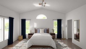 Warm Transitional, Modern Cottage Bedroom by Havenly Interior Designer Alejandra
