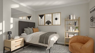 Modern, Industrial, Scandinavian, Midcentury Scandi Bedroom by Havenly Interior Designer Agustina
