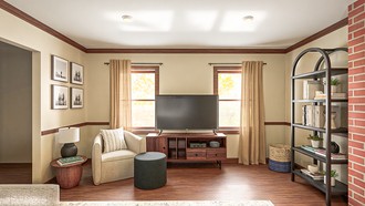 Midcentury Scandi Living Room by Havenly Interior Designer Diego