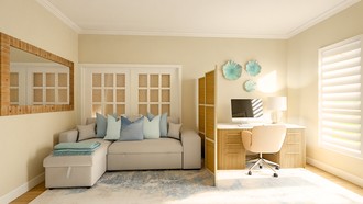 Contemporary, Coastal Office by Havenly Interior Designer Maria