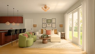 Midcentury Modern, Organic Modern Living Room by Havenly Interior Designer Maria