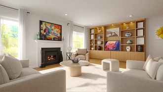 Contemporary Living Room by Havenly Interior Designer Solongo
