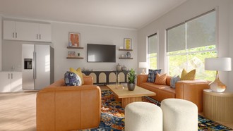 Bohemian, Traditional Living Room by Havenly Interior Designer Tabitha