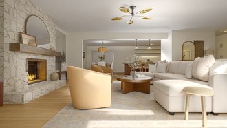 Classic, Eclectic, Coastal, Farmhouse, Rustic, Organic Modern, Warm Transitional, Classic Coastal, Modern Cottage Living Room by Havenly Interior Designer Liz