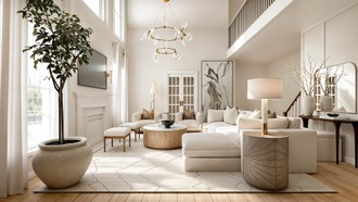 Contemporary Luxe Living Room by Havenly Interior Designer Malena