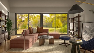 Midcentury Modern Living Room by Havenly Interior Designer Juan