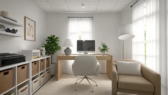 Transitional Office by Havenly Interior Designer Ceci