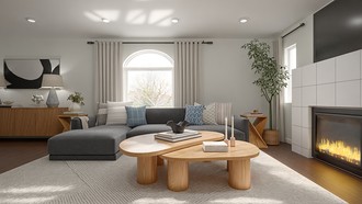 Transitional Living Room by Havenly Interior Designer Alison