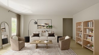 Contemporary, Eclectic, Transitional, Organic Modern Living Room by Havenly Interior Designer Gabriela