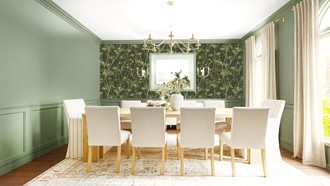 Contemporary, Classic, Traditional, Transitional Dining Room by Havenly Interior Designer Felicia