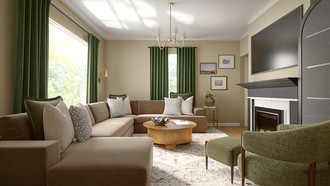 Contemporary Living Room by Havenly Interior Designer Mariana