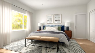 Modern, Inspired Modern, Midcentury Scandi Bedroom by Havenly Interior Designer Montserrat