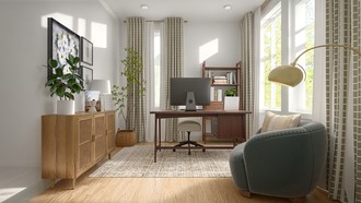 Classic, Transitional Office by Havenly Interior Designer Meagan