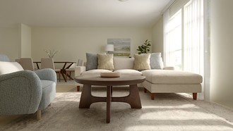 Organic Modern, Classic Coastal Living Room by Havenly Interior Designer Josefina