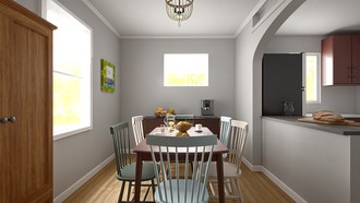 Bohemian Dining Room by Havenly Interior Designer Solongo