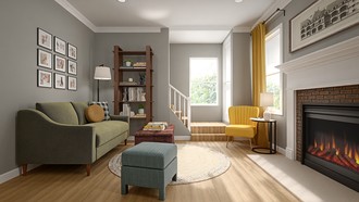 Bohemian, Transitional Reading Room by Havenly Interior Designer Solongo