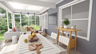 Classic, Coastal Outdoor Space by Havenly Interior Designer Sarah