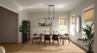 Farmhouse, Organic Modern Dining Room by Havenly Interior Designer Quinn