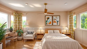 Midcentury Modern Bedroom by Havenly Interior Designer Diogo